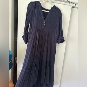 Sundays Navy Midi Dress